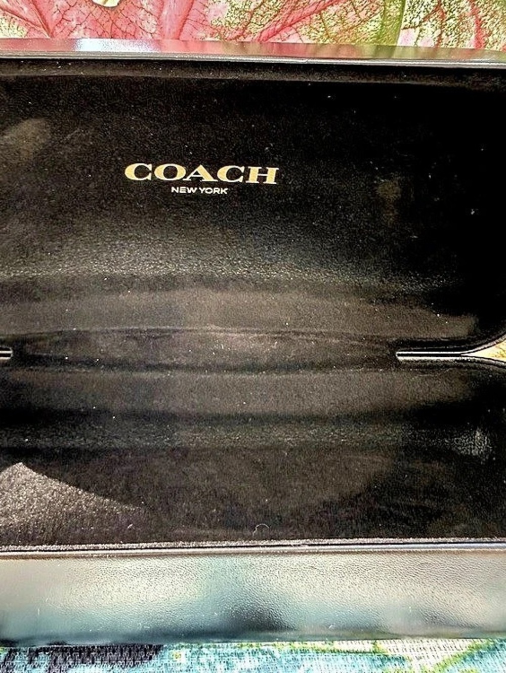 Coach Black Hard Shell Clamshell Glasses/Sunglasses Case